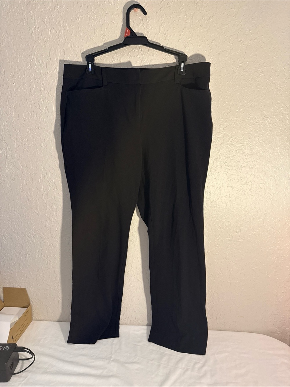 New York & Company Women Pants Black Size 10 Workwear Stretch Straight Leg